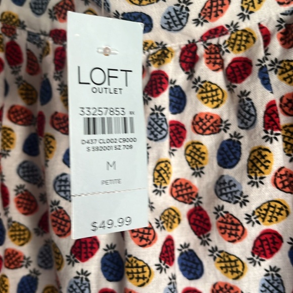NWT Loft Outlet Cute 🍍 Skirt - Picture 2 of 4
